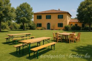 Sörpad garnitúra és körasztal bérlés